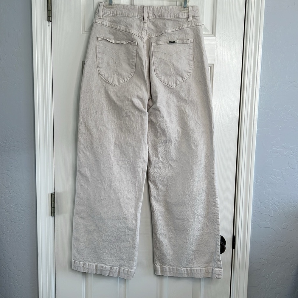ROLLA'S Wide Leg Jeans in Light Beige - Picture 2 of 10
